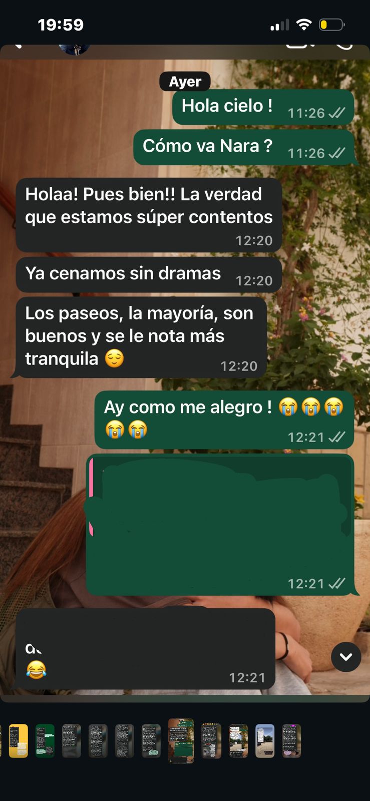 Mensaje real de la familia de Nara sobre convivencia y paseos